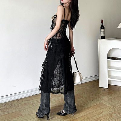 FN-014 Noir Lace Top