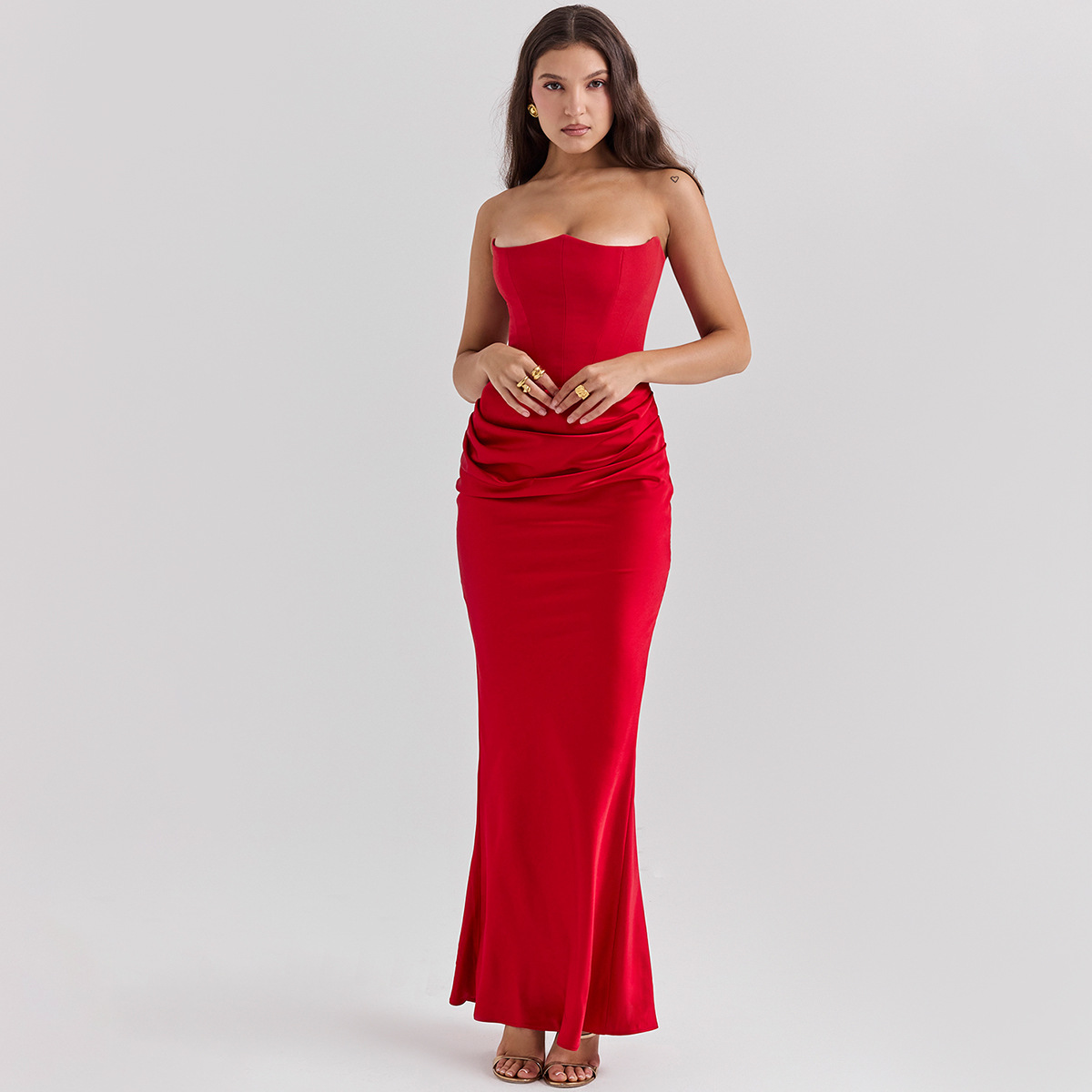 FN-012: Moonveil Strapless Dress