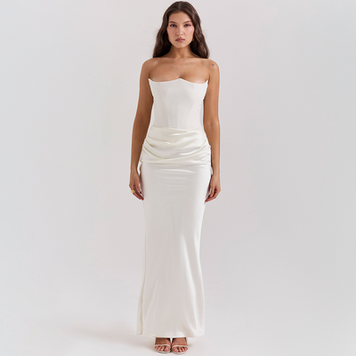 FN-012: Moonveil Strapless Dress