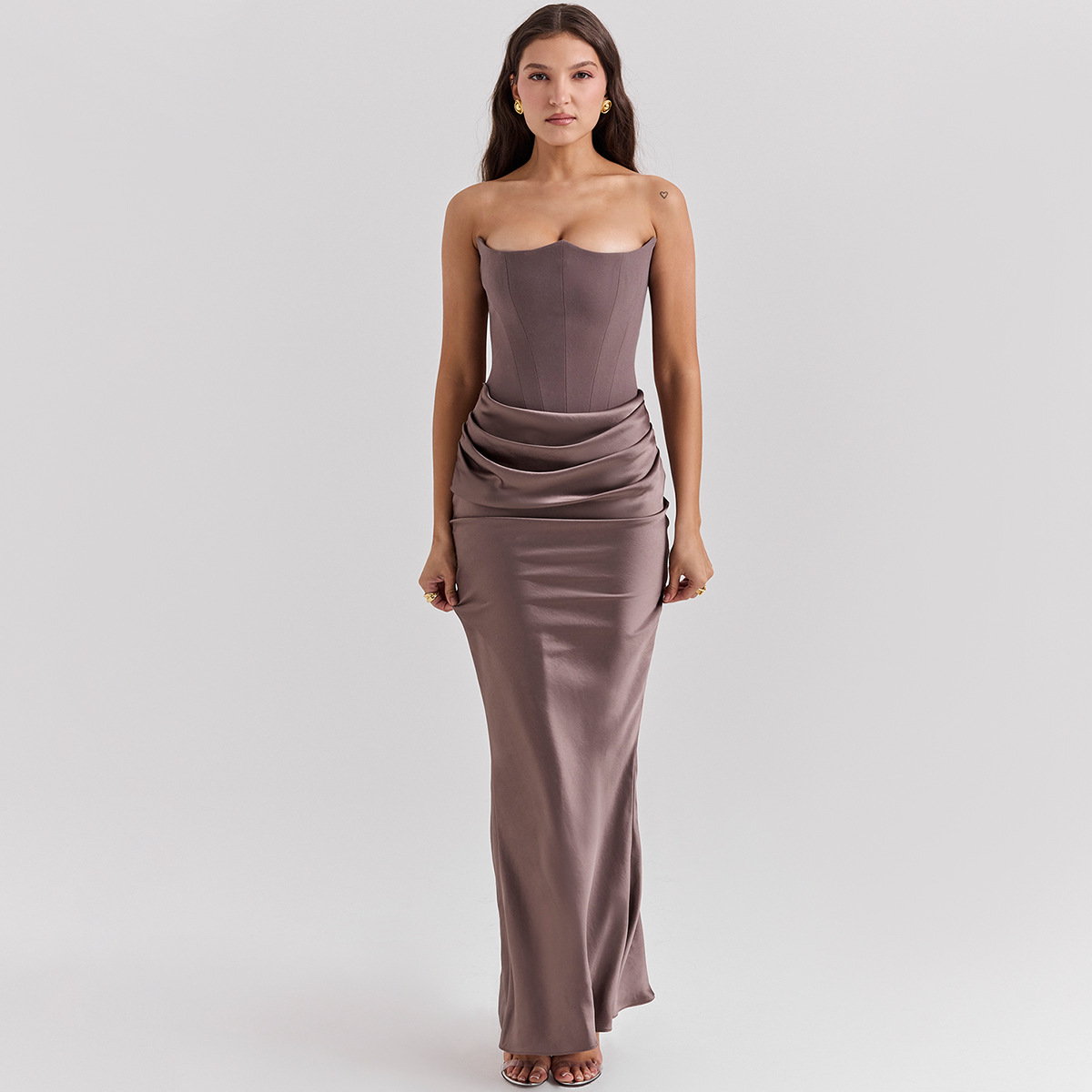 FN-012: Moonveil Strapless Dress