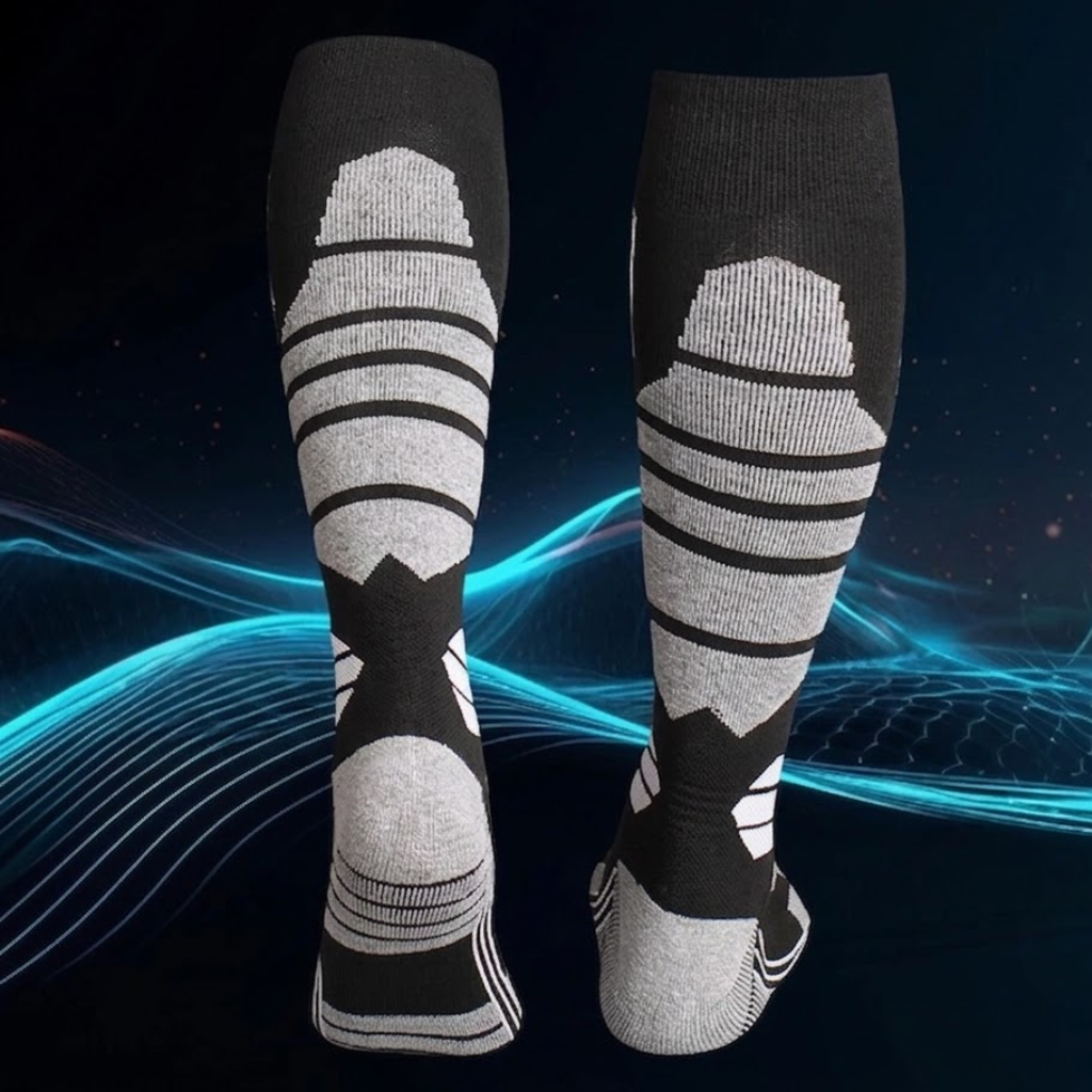 Men's Compression Ski Socks - Warm Knee-High for Snowboard