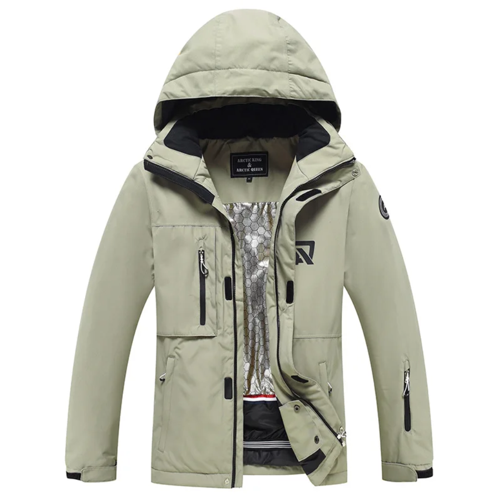 Men's Ski Jacket - Water-Resistant & Warm for Ski & Snowboard