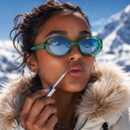 Oval Sunglasses for Women - Vintage Retro Glasses, Narrow