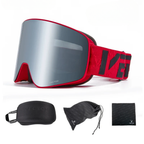 Ski Goggles - Mirrored Magnetic Interchangeable Lens, Anti-Fog