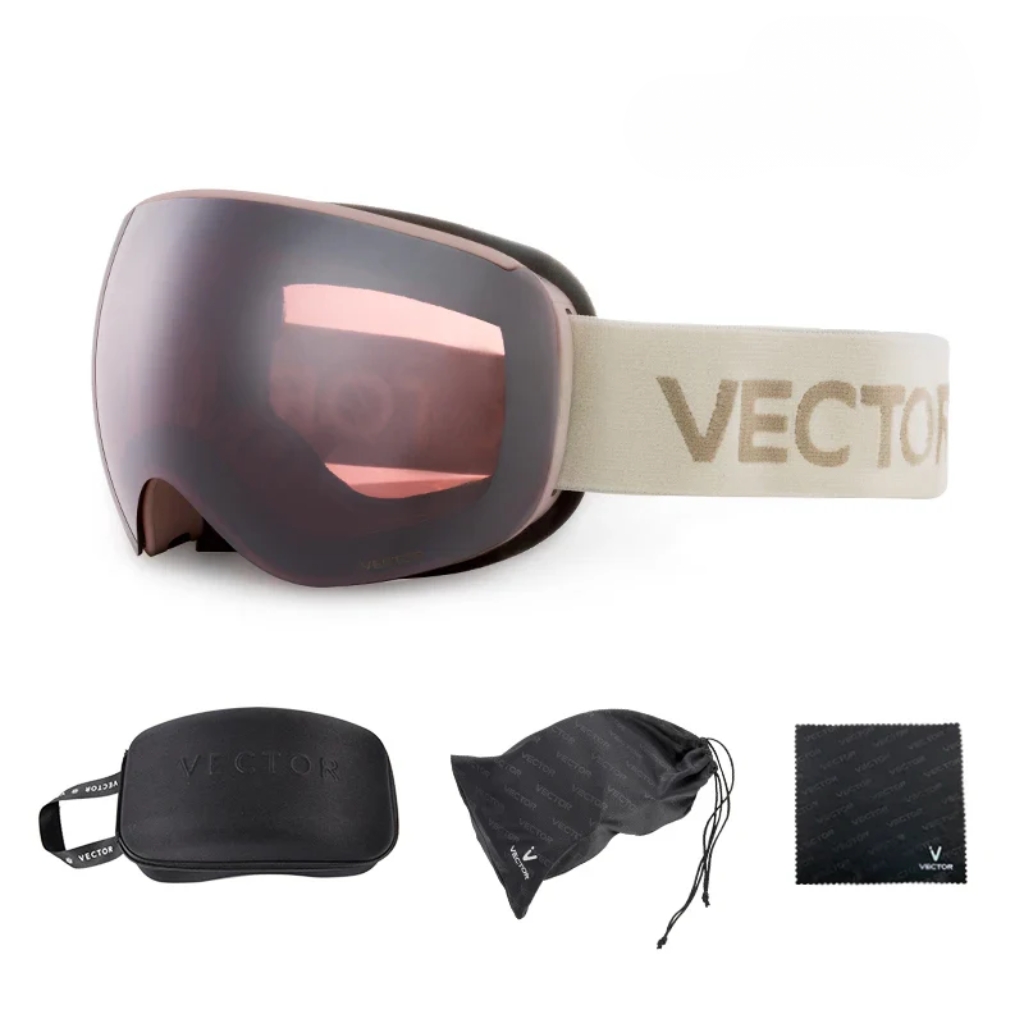 Ski Goggles for Glasses - Mirrored Interchangeable Lens