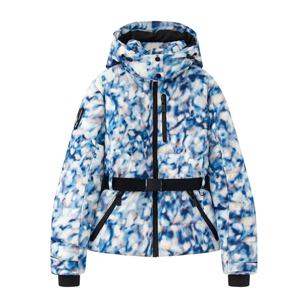 Women's Blue Ski Suit | Waterproof Hooded Jacket & Pants Set