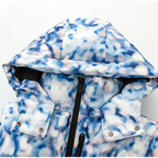 Women's Blue Ski Suit | Waterproof Hooded Jacket & Pants Set