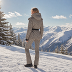 Women's One Piece Ski Suit - Hooded Alpine Chic